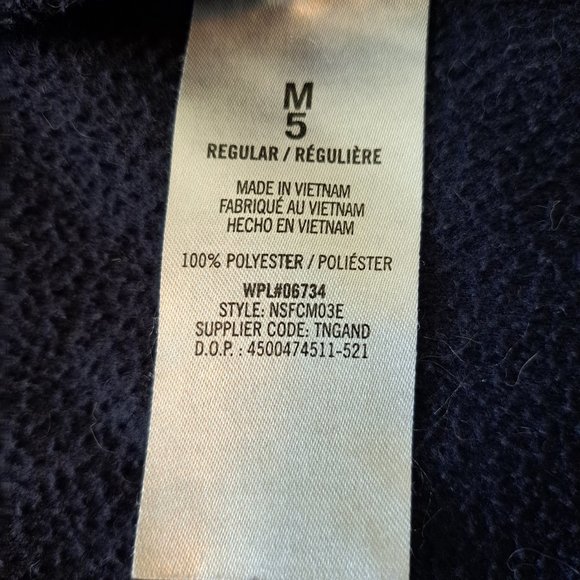 Nautica Fleece Blue Colorblock Full Zip Jacket Size 5 - Picture 5 of 5